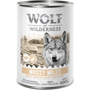 Wolf of Wilderness Adult Expedition 6 x 400 g pour chien - Mossy Miles - volaille, lapin pas cher