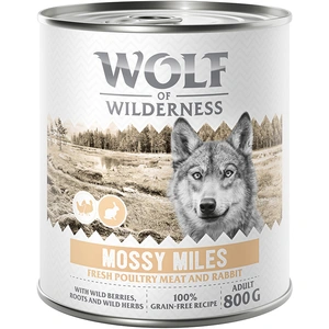 Wolf of Wilderness Adult  Expedition  6 x 800 g pour chien - Mossy Miles - volaille, lapin pas cher
