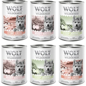 Wolf of Wilderness Junior Expedition 6 x 400 g pour chiot - lot mixteVendu parzooplus-be