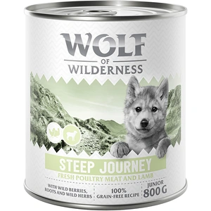 Wolf of Wilderness Junior Expedition 6 x 800 g pour chien - Steep Jo... pas cher