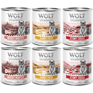 Wolf of Wilderness Senior  Expedition  6 x 800 g pour chien - lot mixteVendu parzooplus-be