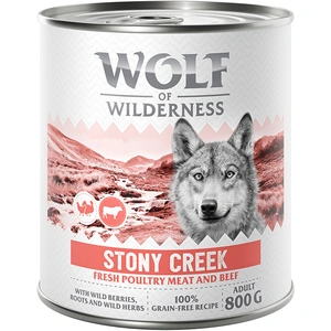 Wolf of Wilderness Adult  Expedition  6 x 800 g pour chien - Stony Creek - volaille, boeuf pas cher
