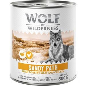 Wolf of Wilderness Senior  Expedition  6 x 800 g pour chien - Sandy Path - volaille, pouletVendu parzooplus-be