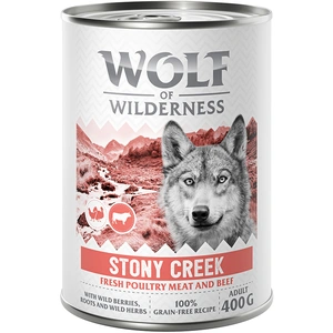 Wolf of Wilderness Adult  Expedition  6 x 400 g pour chien - Stony Creek - volaille, boeuf pas cher
