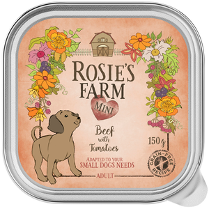Rosie's Farm Mini 6 x 150 g pour chien - boeuf à la tomate pas cher