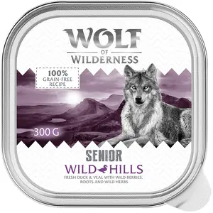 Wolf of Wilderness - 6 x 300 g : Wild Hills   au canard et au veau