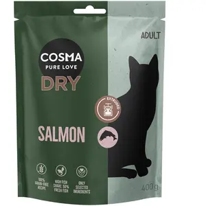 Cosma Croquettes extrudées au saumon pour chat - 400 g pas cher