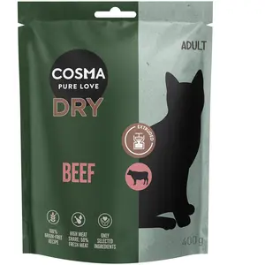 Cosma Croquettes extrudées au boeuf pour chat - 400 g pas cher