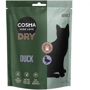 Cosma Croquettes extrudées au canard pour chat - 400 g pas cher