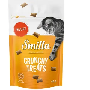 Smilla Crunchy Treats Adulte pour chat - Lot mixte (volaille + saumon) pas cher