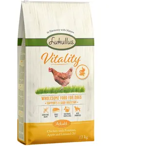 Lukullus Vitality Digestion poulet (sans céréales) pour chien - 12 kg pas cher