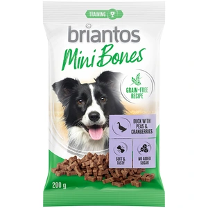 200g saumon, carottes, thym-sans céréales Briantos Mini Bones friandises pour chien pas cher