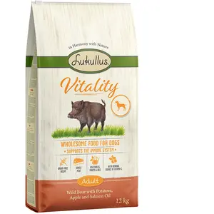 Vitality Lukullus Système immunitaire sanglier (sans céréales) pour chien - 12 kg pas cher