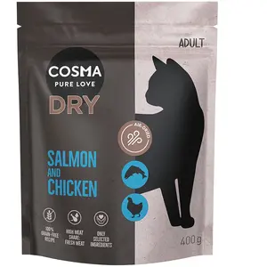 Cosma saumon, poulet pour chat - 400 g pas cher