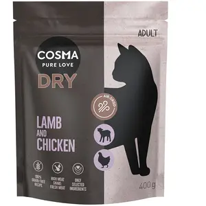 Cosma agneau, poulet pour chat - 400 g pas cher