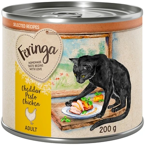Feringa Recettes sélectionnées 6 x 200 g pour chat - cheddar, pesto, poulet (6 x 200 g) pas cher