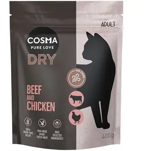 Cosma boeuf, poulet pour chat - 400 g pas cher