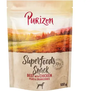 100g Purizon Superfoods Boeuf avec poulet, petits pois & Cranberries S... pas cher