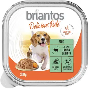 Briantos Delicious Paté 9 x 300 g pour chien poulet pas cher