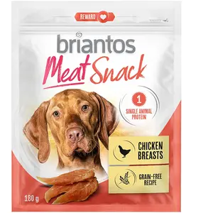 Briantos Meat Snack Chicken Breasts pour chien - blancs de poulet (180 g) pas cher