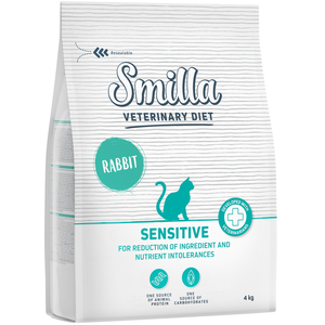 4 kg Smilla Veterinary Diet Sensitive au lapin, croquettes pour chats pas cher