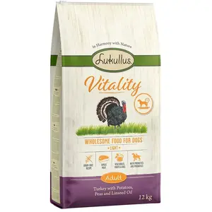 12 kg, Lukullus Vitality Light (sans céréales) pour chien pas cher