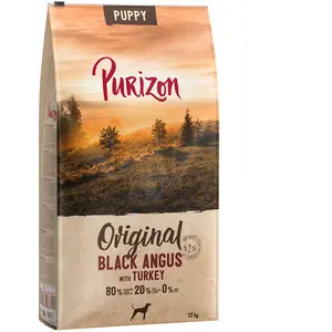 Purizon Puppy Black Angus, dinde - sans céréales pour chiot - 12 kg pas cher