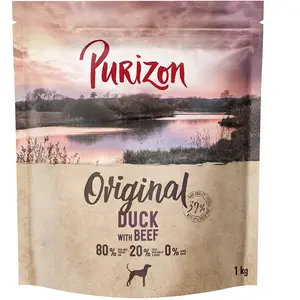 Purizon Adult canard, boeuf - sans céréales pour chien - 1 kg pas cher