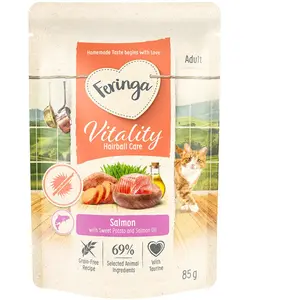 Feringa Vitality Hairball Care pour chat - 12 x 85 g pas cher