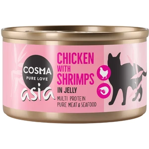 Cosma Asia en gelée 6 x 85 g pour chat - poulet, crevettes pas cher