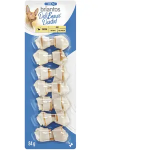 Briantos Deli Bones Dental Os noué pour chien - 7 x 5 cm (84 g) pas cher