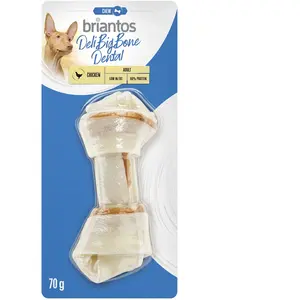 Briantos Deli Bones Dental Os noué pour chien - 1 x 14 cm (70 g) pas cher
