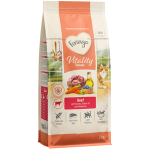 2 kg Feringa Vitality Immune au boeuf, croquettes pour chats pas cher