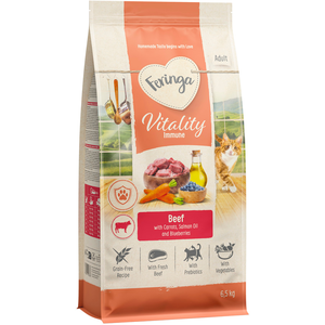 6,5 kg Feringa Vitality Immune au boeuf, croquettes pour chats pas cher