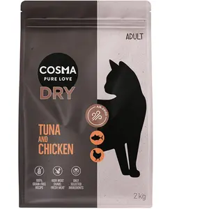 2kg thon, poulet Cosma Croquettes pour chat pas cher