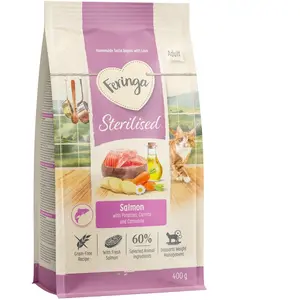 400g Feringa Adult Sterilised saumon nourriture sèche pour chats pas cher