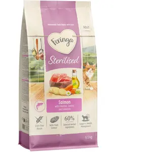 6,5kg Feringa Adult Sterilised saumon nourriture sèche pour chats pas cher