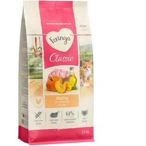 6,5 kg Feringa Kitten Classic volaille nourriture sèche pour chats pas cher