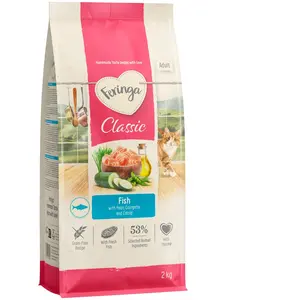 10 kg (5 x 2 kg) Feringa Adult Classic poisson nourriture sèche pour chats pas cher