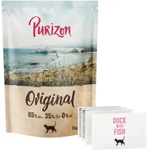Purizon Adult canard, poisson - sans céréales  - NEU 2 kg pas cher