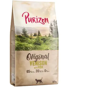 6,5kg Purizon Adult cerf avec poisson sans céréales - Croquettes pour chat pas cher