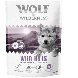 Little Wolf of Wilderness Junior Wild Hills, canard pour chiot - 400 g... pas cher
