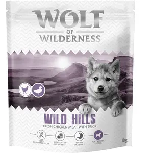 Little Wolf of Wilderness Junior Wild Hills, canard pour chiot - saverpack: 4 x 1 kg nouvelle recetteVendu parzooplus-be