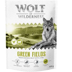 400g Wolf of Wilderness Senior "Green Fields" agneau - sans céréales C...Vendu parzooplus-be