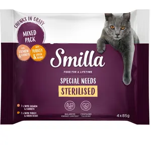 Smilla Sachets fraîcheur Sterilised Bouchées aux légumes - offre d'essai (4 x 85 g) pas cher