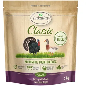 1kg Lukullus Classic Dinde & Canard croquettes pour chien pas cher