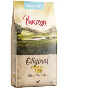 12kg Purizon Puppy Large poulet, poisson sans céréales - Croquettes pour chien pas cher