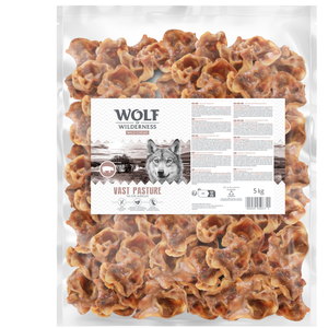 5kg Wolf of Wilderness Oreillettes de porc "Vast Pasture" friandises pour chien pas cher