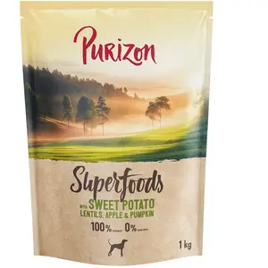 1kg Superfoods Veggie Patates douces Purizon croquettes pour chiens pas cher