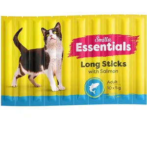 10x5g Essentials Saumon Sticks Smilla friandises pour chat pas cher